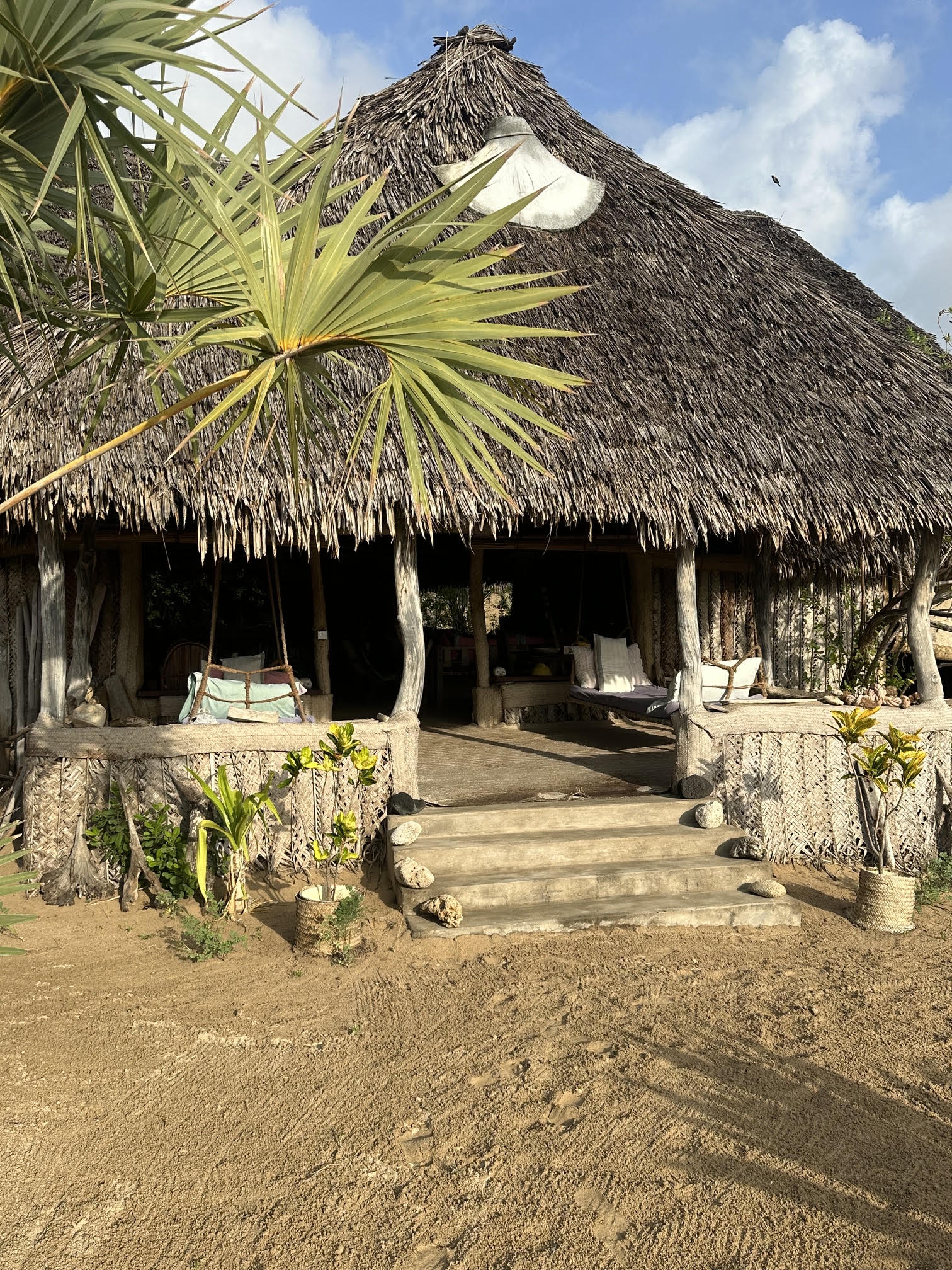 Mess Banda Entrance & Swing Beds